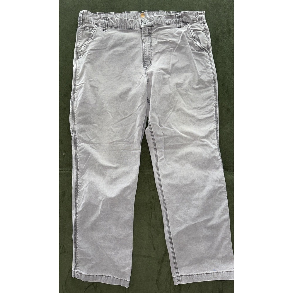 Carhartt Pants Mens Size 42x30 Gray Rugged Flex Relaxed 102291 Grunge Workwear‎